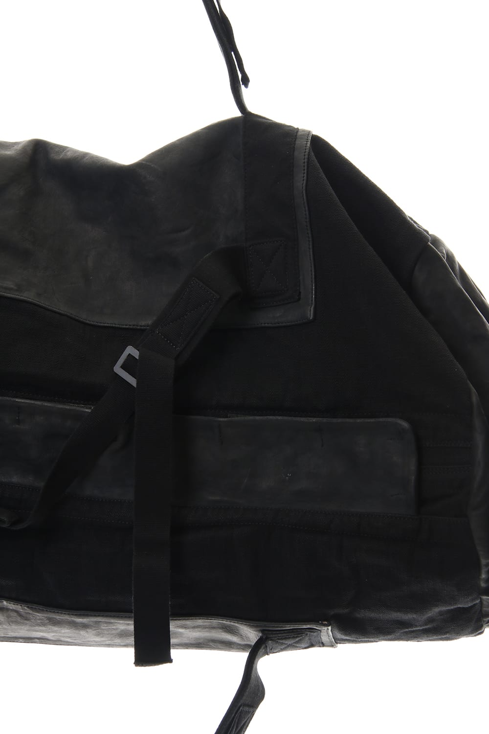 INFANTERY-BAG2 - VEG TAN HORSE SKIN - Black