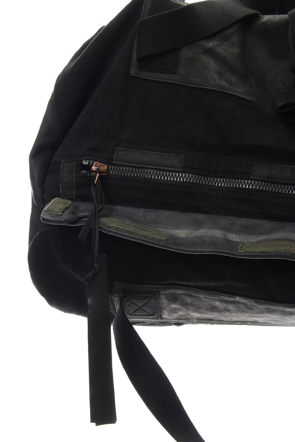 INFANTERY-BAG2 - VEG TAN HORSE SKIN - Black