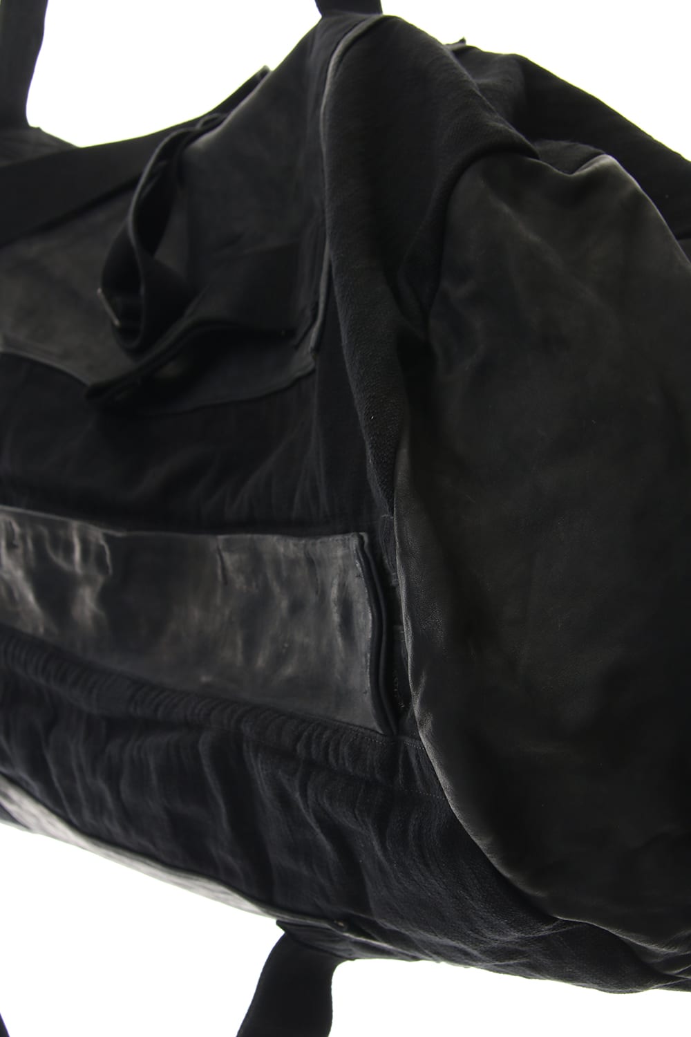 INFANTERY-BAG2 - VEG TAN HORSE SKIN - Black