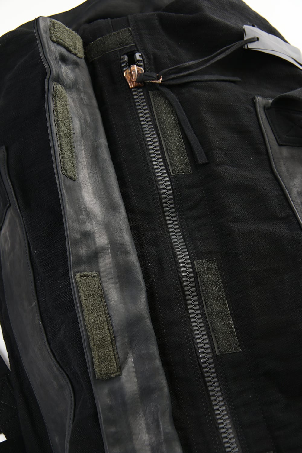 INFANTERY-BAG2 - VEG TAN HORSE SKIN - Black