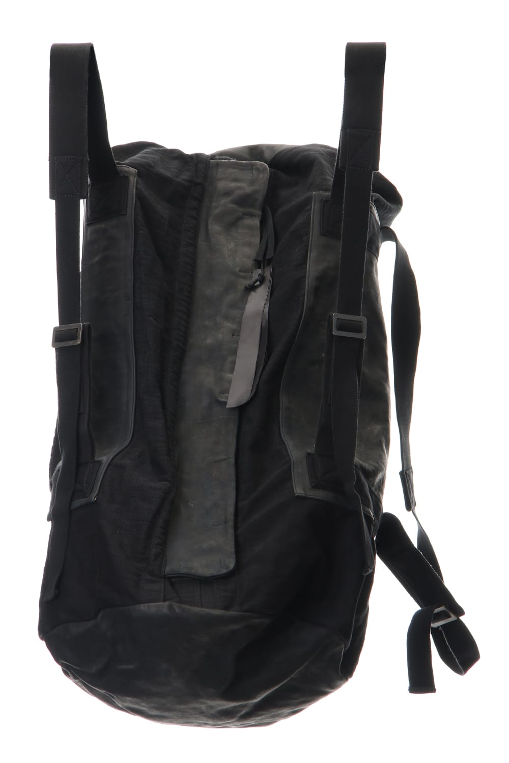 INFANTERY-BAG2 - VEG TAN HORSE SKIN - Black