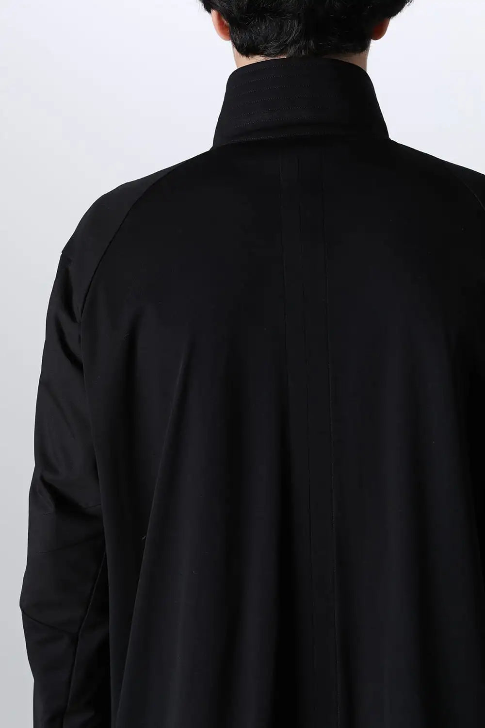 Hight neck coat water repellent polyester