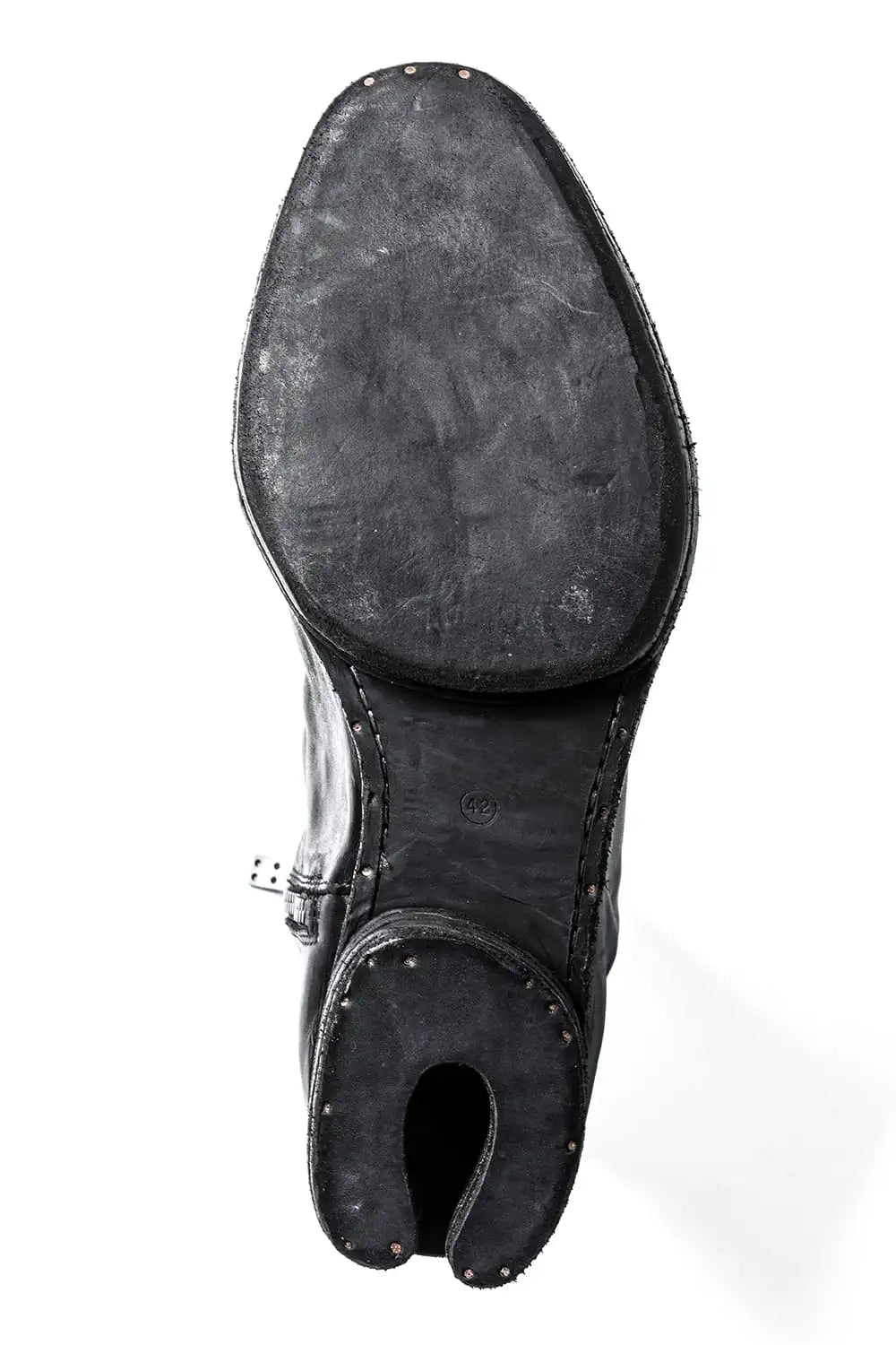 incarnation × DEVOA Boots Horse leather garment dyed Black