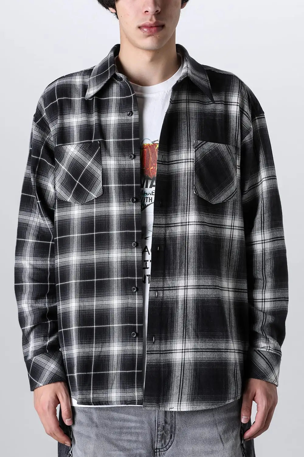 ドッキングシャツ ブラック