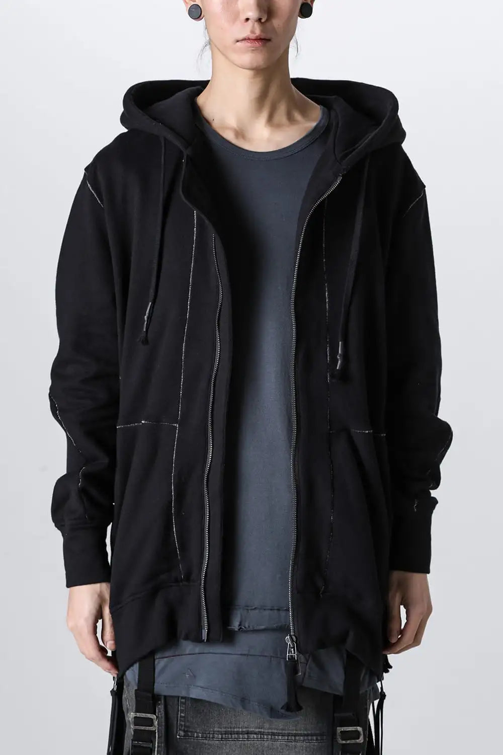 Untwisted Fleece-Lined Hooded Jacket