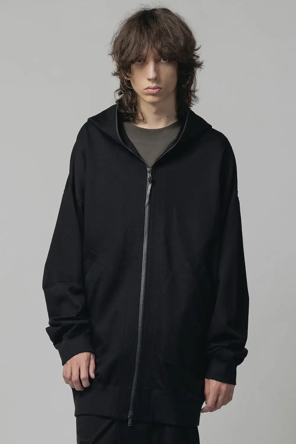 Sweat Long Hoodie Black