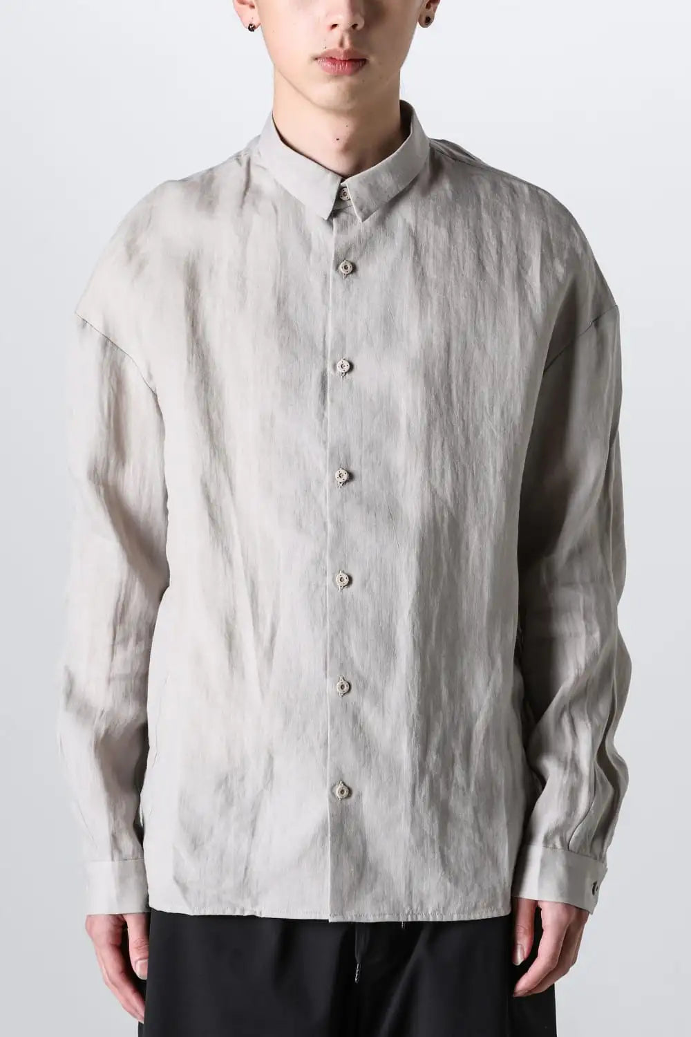 シャツ ルーズフィット ラミー Ecru