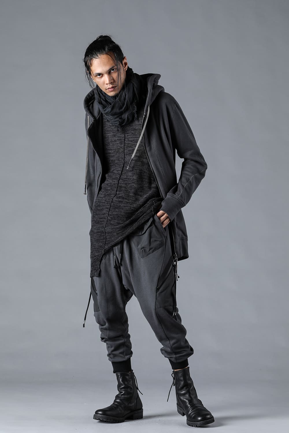 Untwisted Fleece-Lined Hooded Jacket