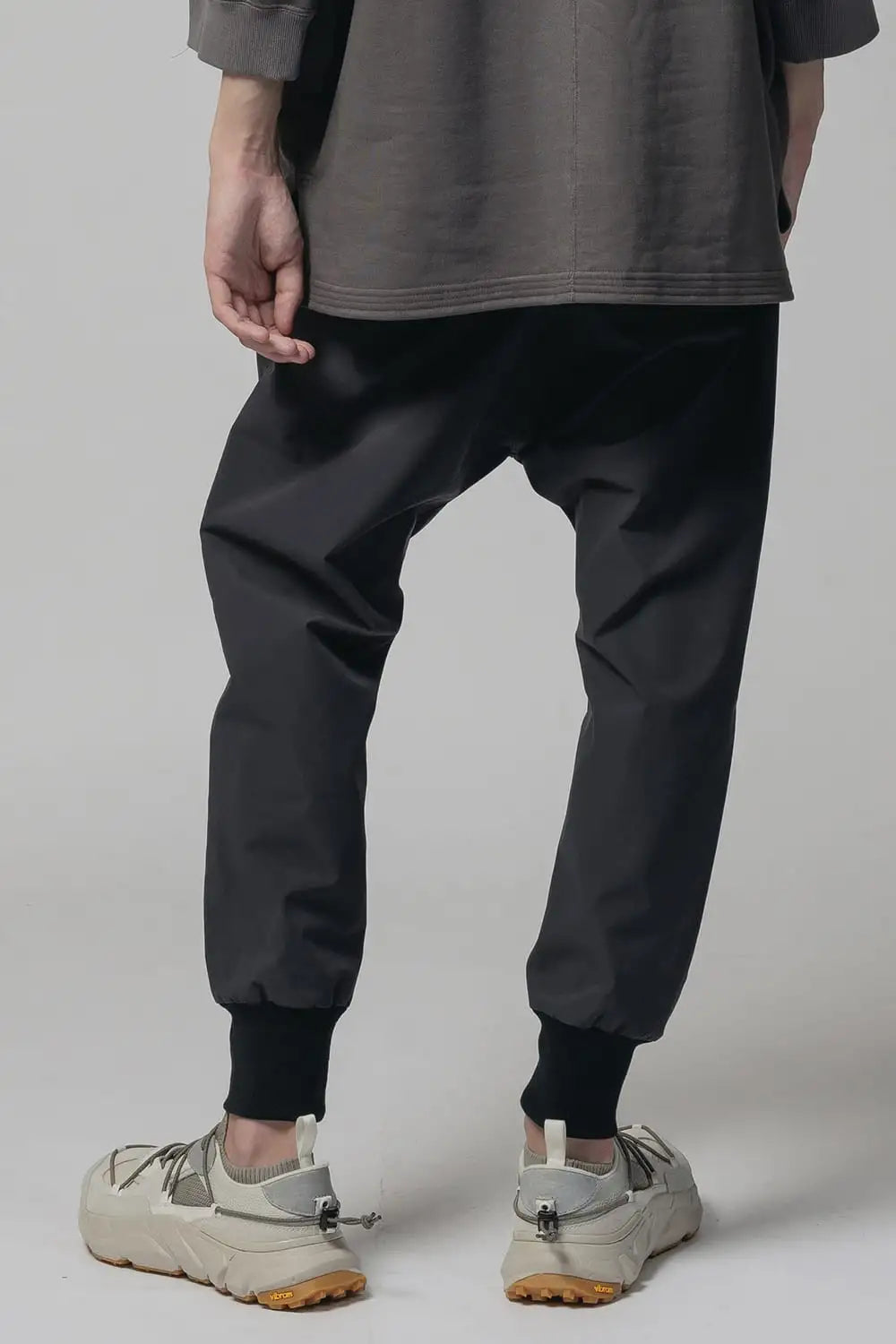 Water-Repellent Ribed Pants  Dark Gray