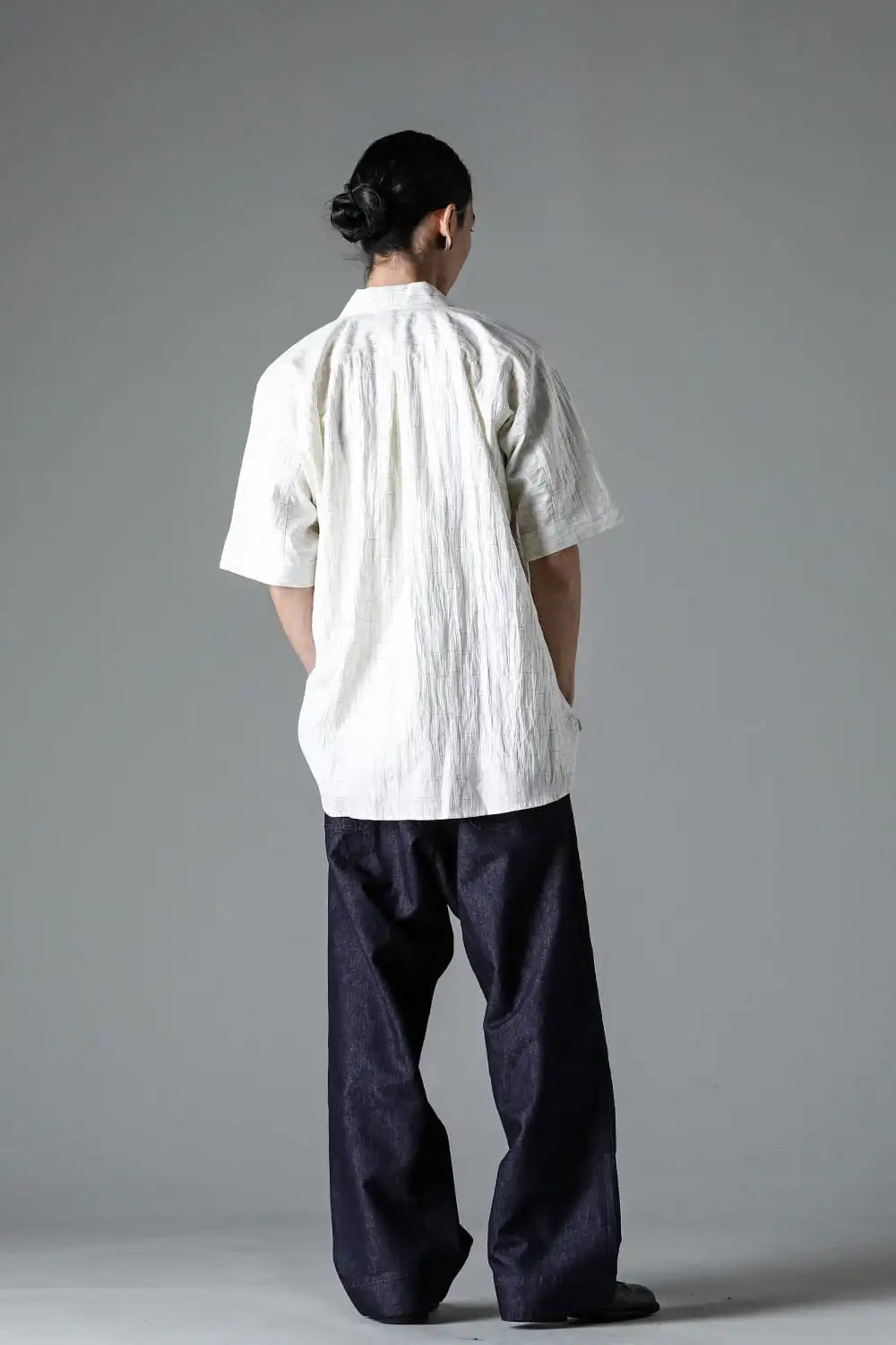 SHORT SLEEVE SHIRT	Fine Kasuri Shirting OFF