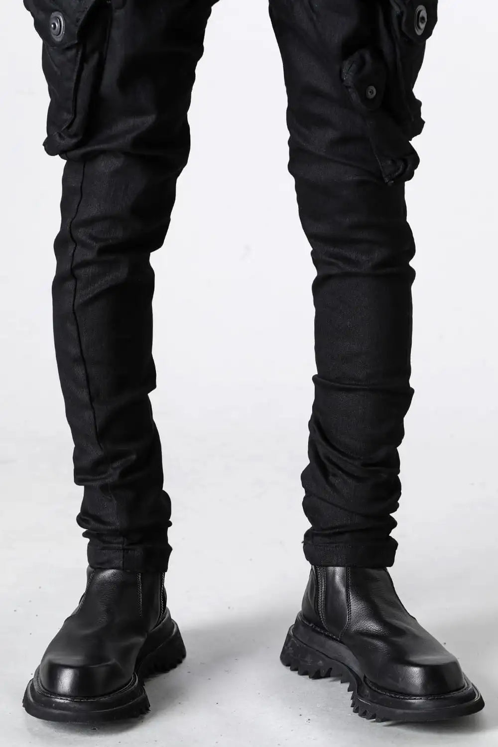 10.5oz Stretch Denim Gas Mask Skinny Pants