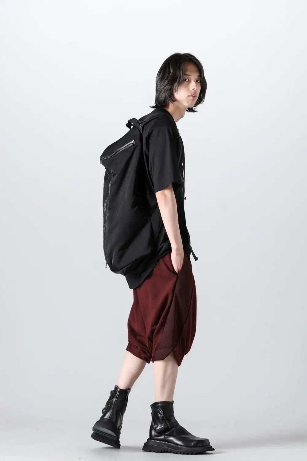 Nylon Twill Back Pack Black