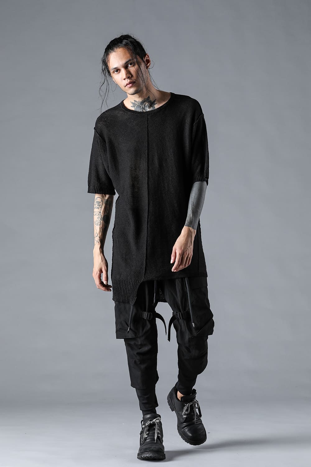 リネンニットTシャツ