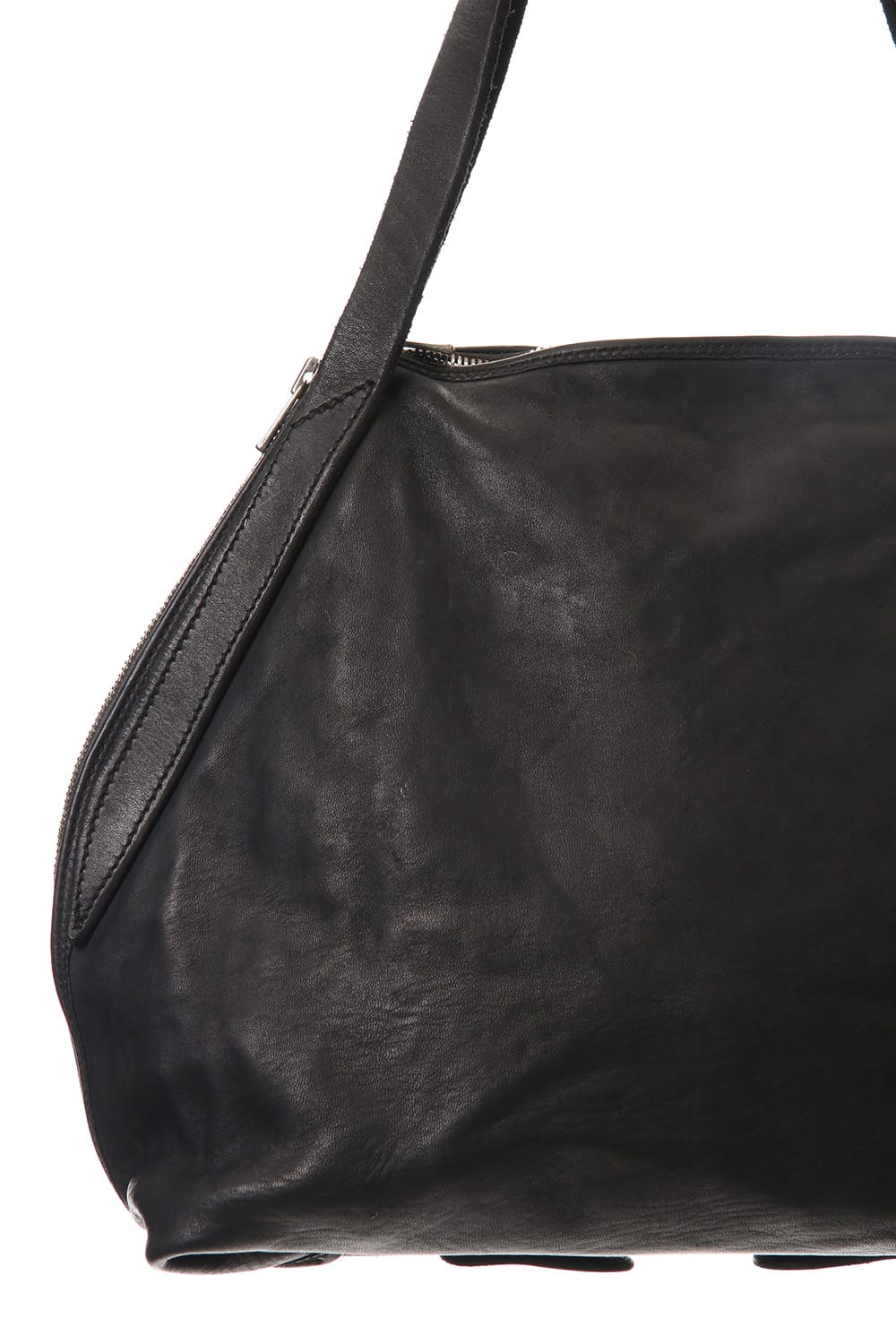 handle Bag Soft Horse Full Grain Leather BLK/T
