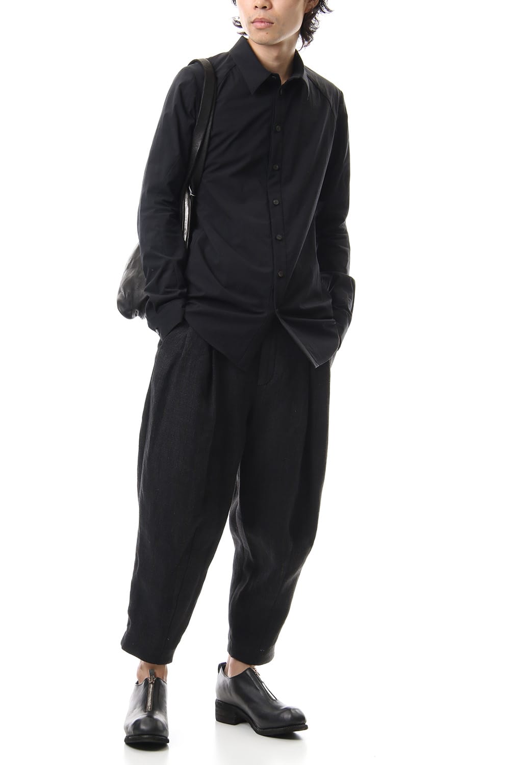 handle Bag Soft Horse Full Grain Leather BLK/T