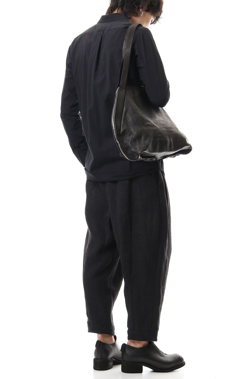 handle Bag Soft Horse Full Grain Leather BLK/T