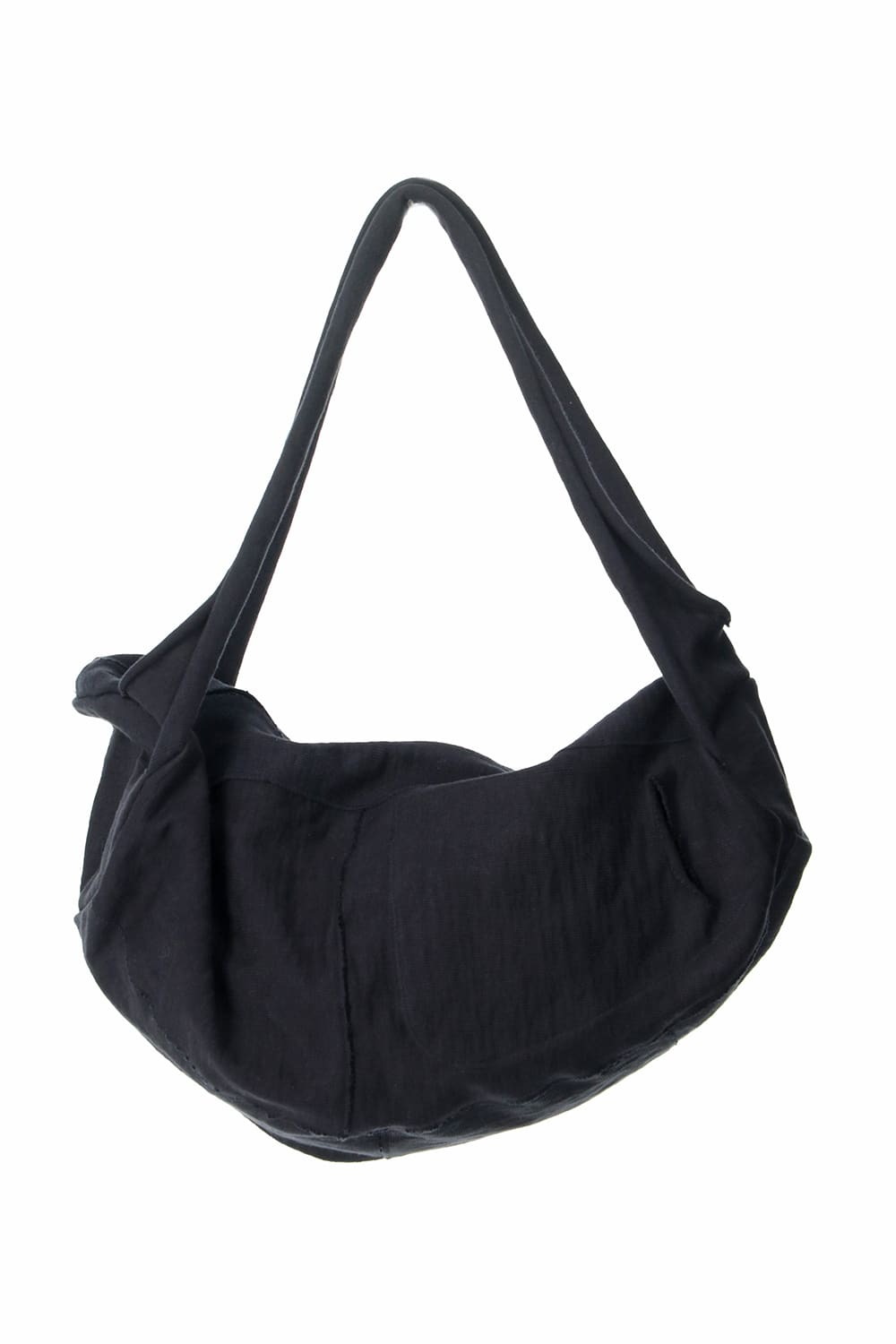 Heavy Jersey Double Shoulder Bag Black