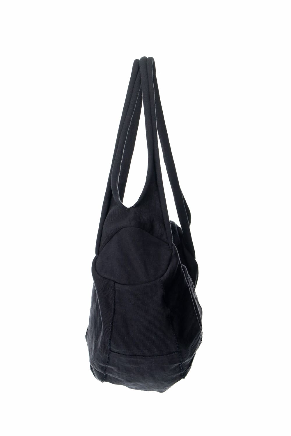 Heavy Jersey Double Shoulder Bag Black