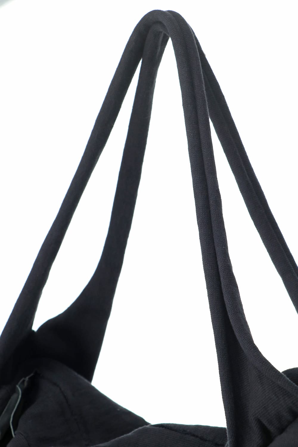 Heavy Jersey Double Shoulder Bag Black