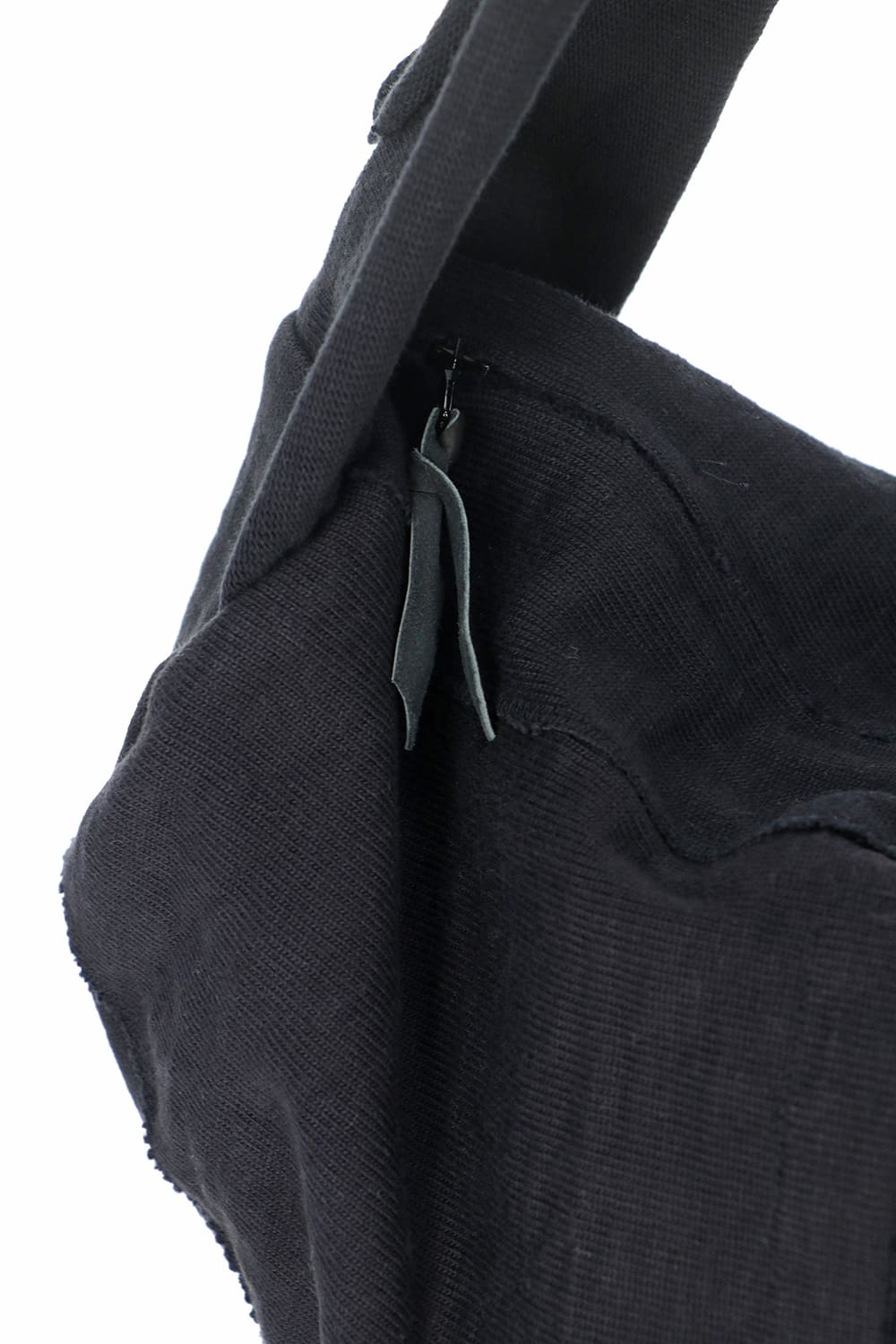 Heavy Jersey Double Shoulder Bag Black