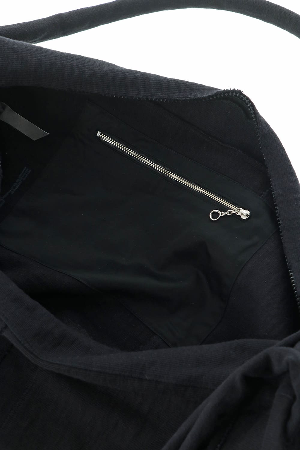 Heavy Jersey Double Shoulder Bag Black