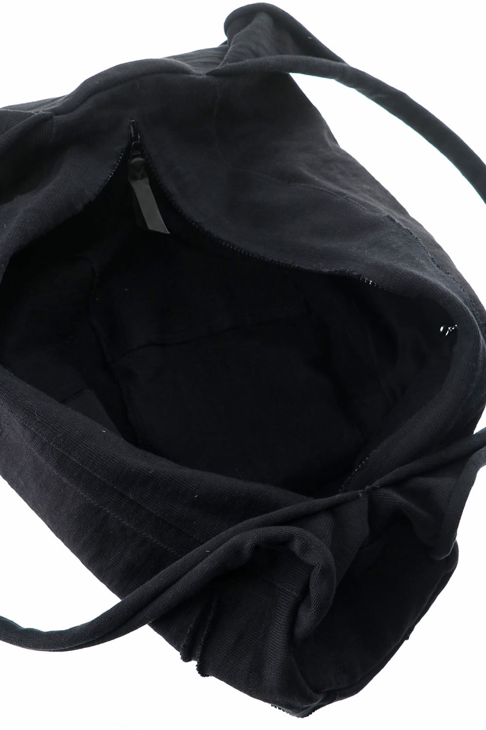 Heavy Jersey Double Shoulder Bag Black