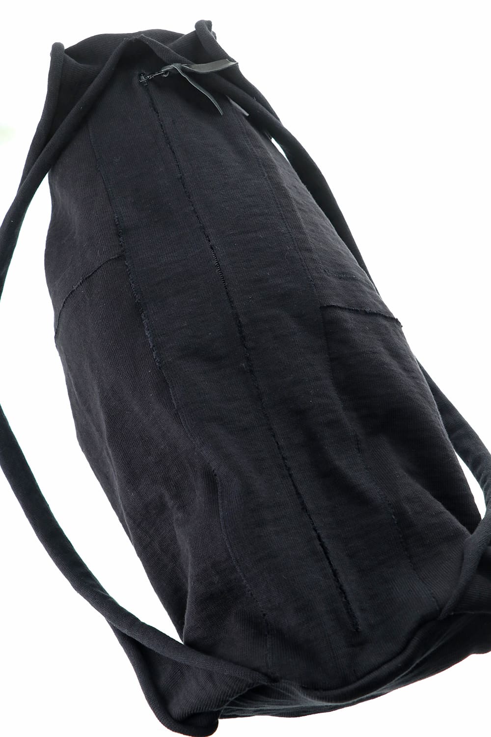 Heavy Jersey Double Shoulder Bag Black