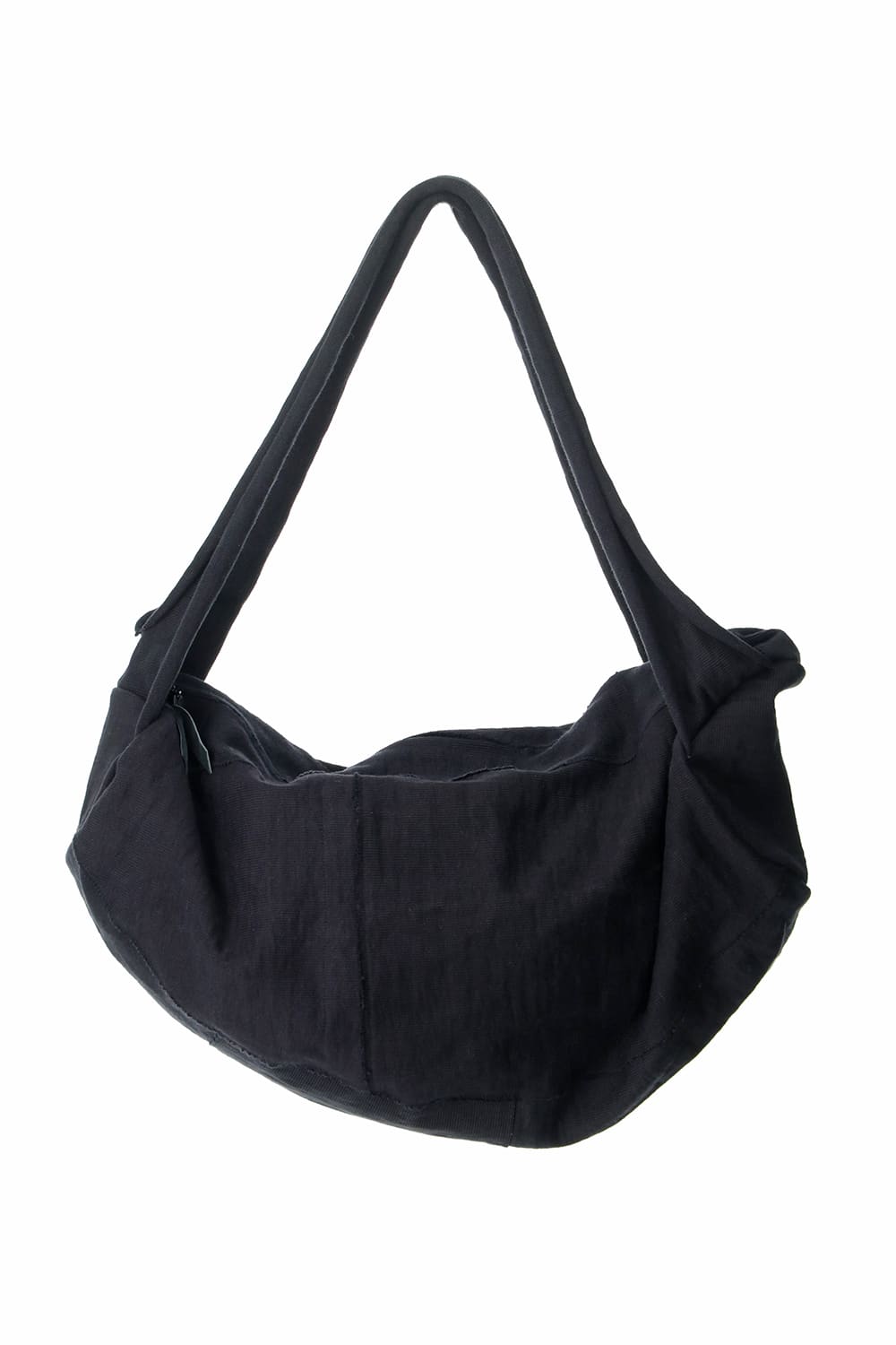 Heavy Jersey Double Shoulder Bag Black