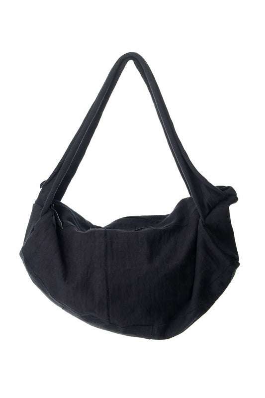 Heavy Jersey Double Shoulder Bag Black