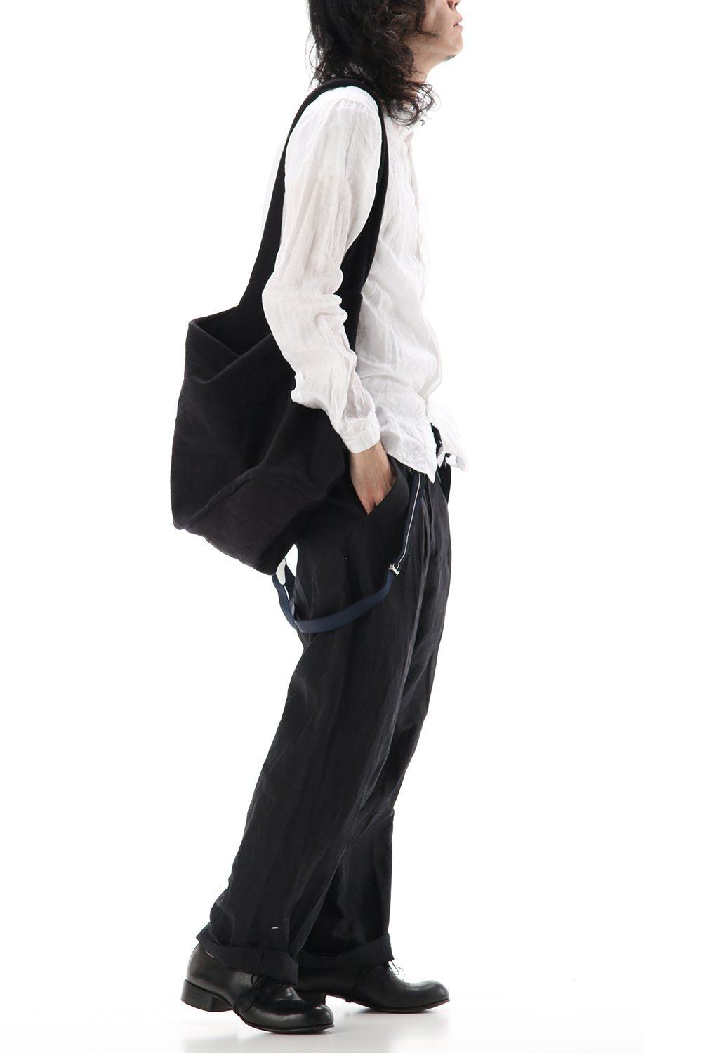 Heavy Jersey Shoulder Bag Black