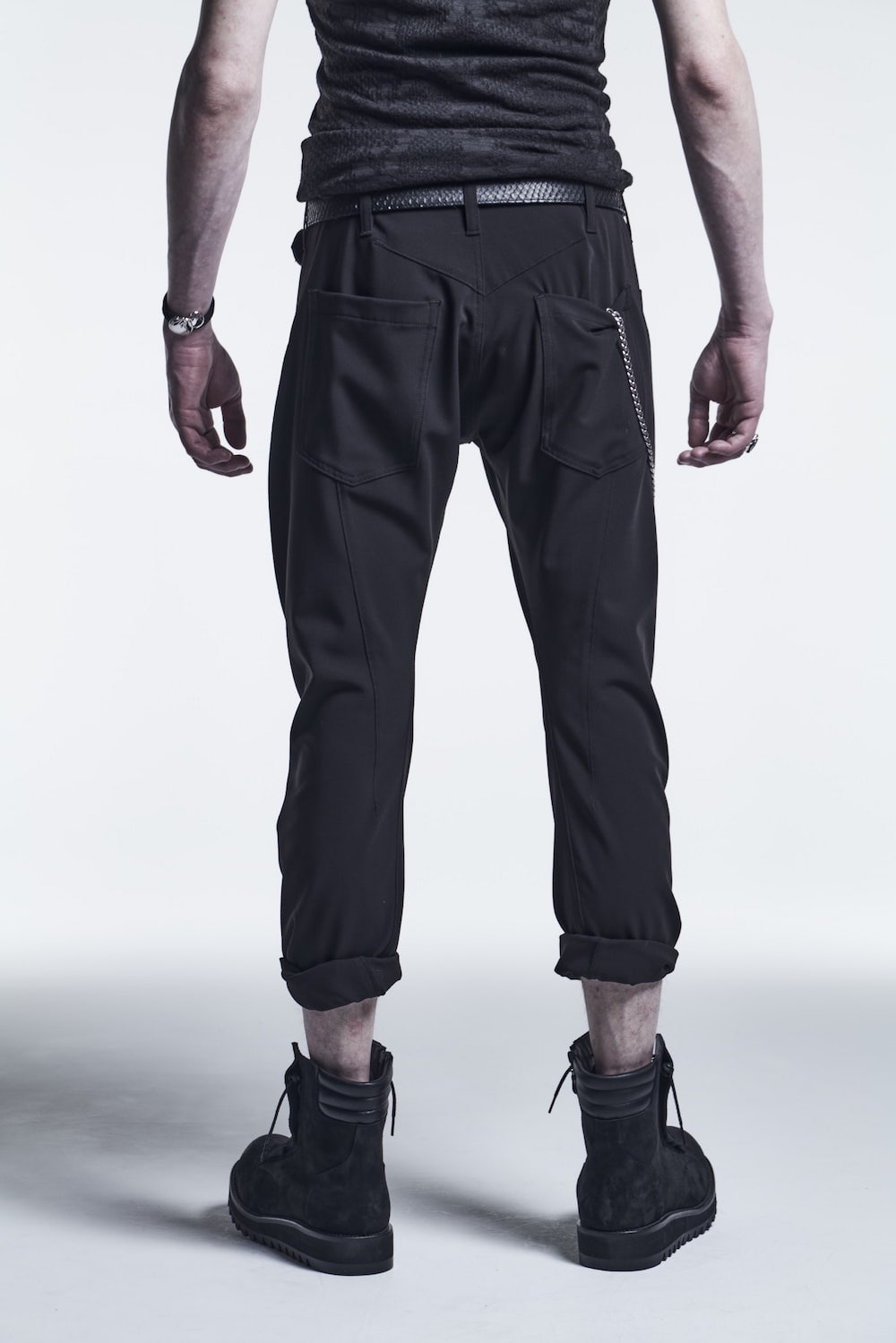 Curved Pants Black