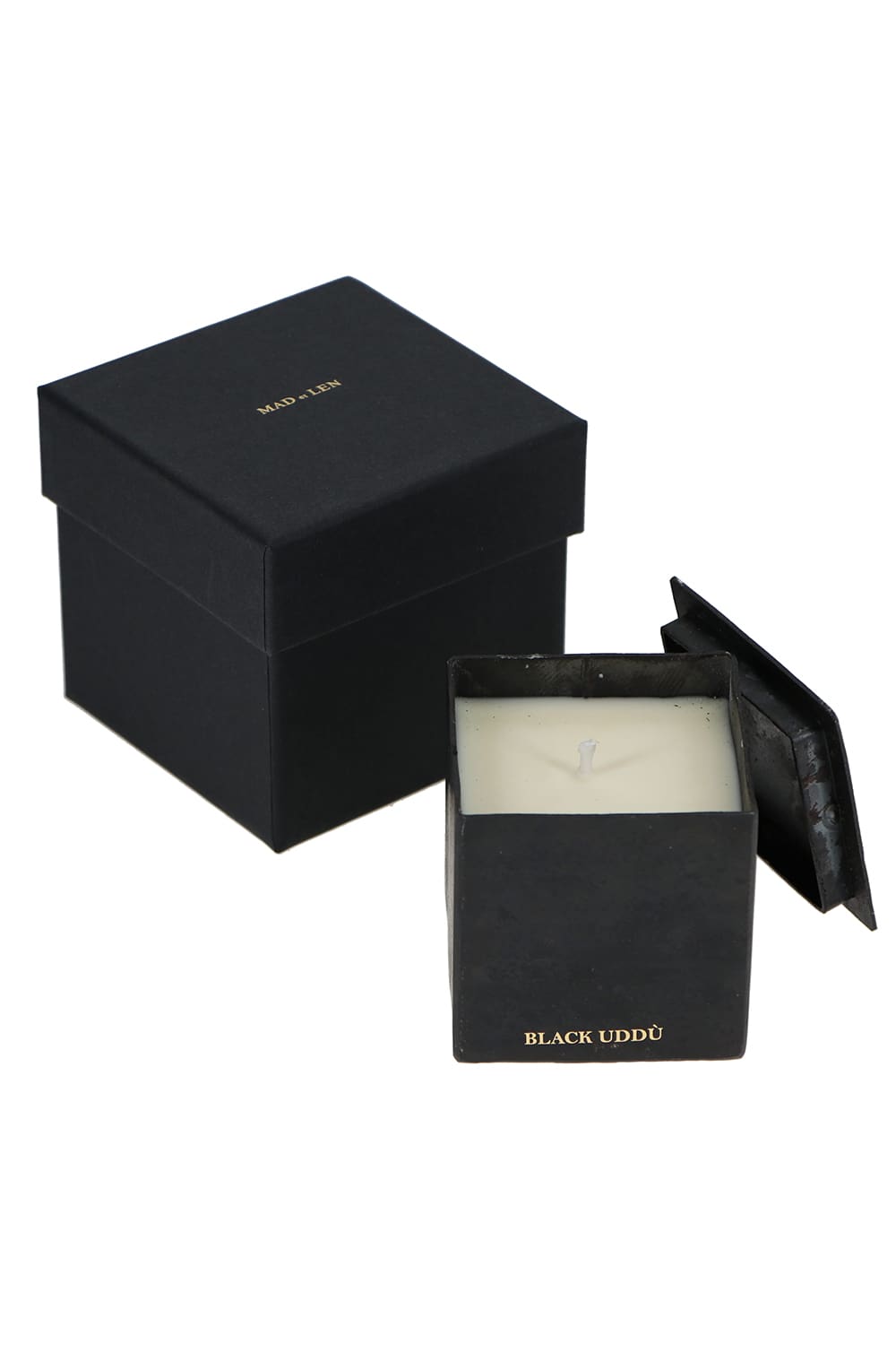 Black Uddu - Block Candle Square