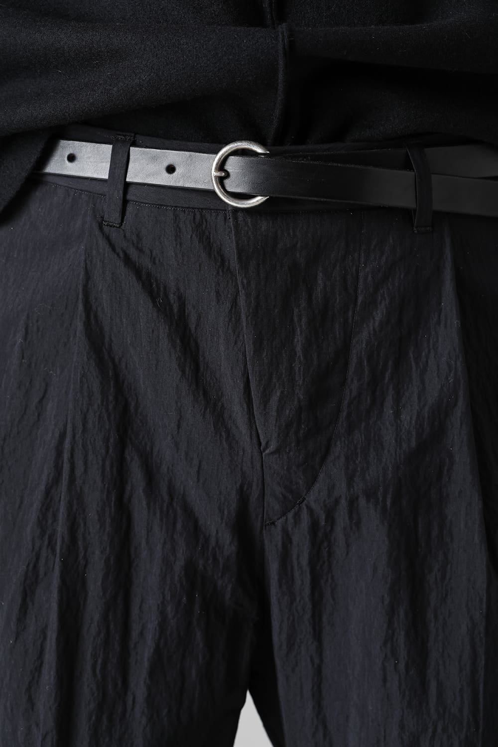 Silver Buckle Belt Black