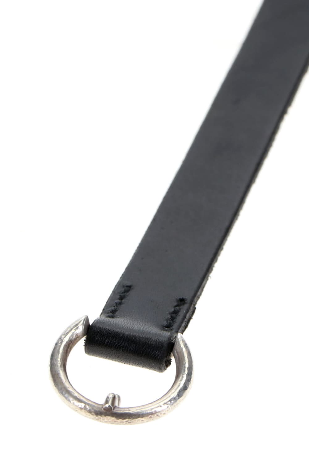 Silver Buckle Belt Black