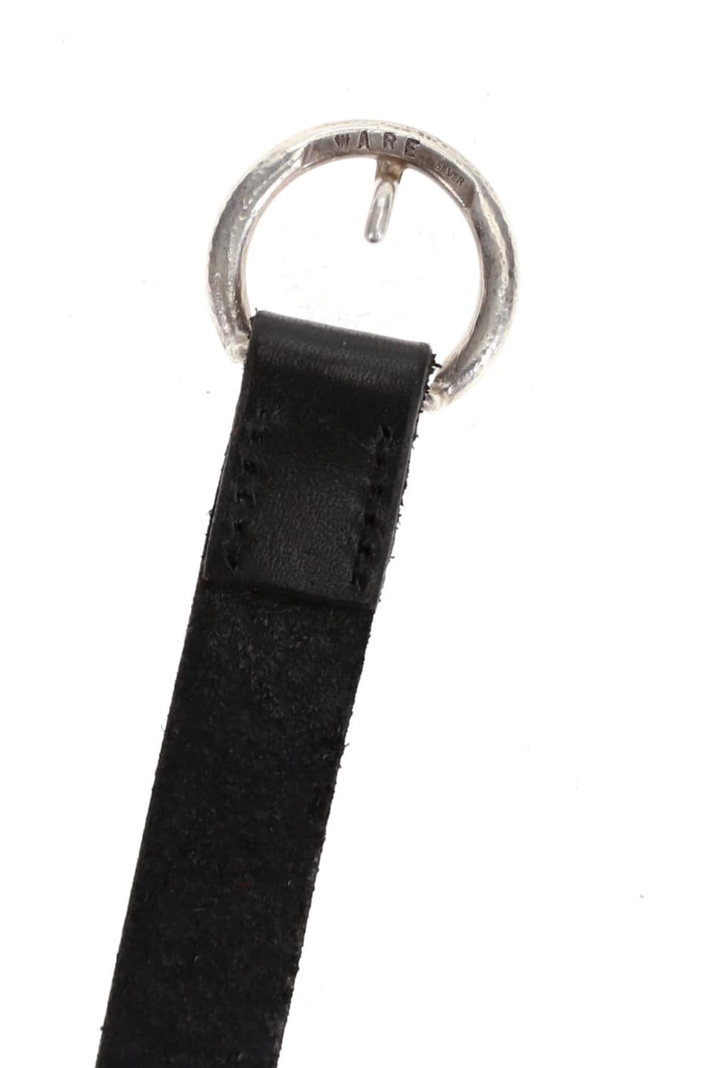 Silver Buckle Belt Black