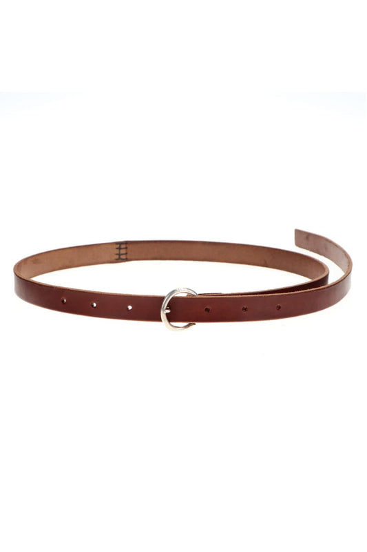 Silver Buckle Belt Brown