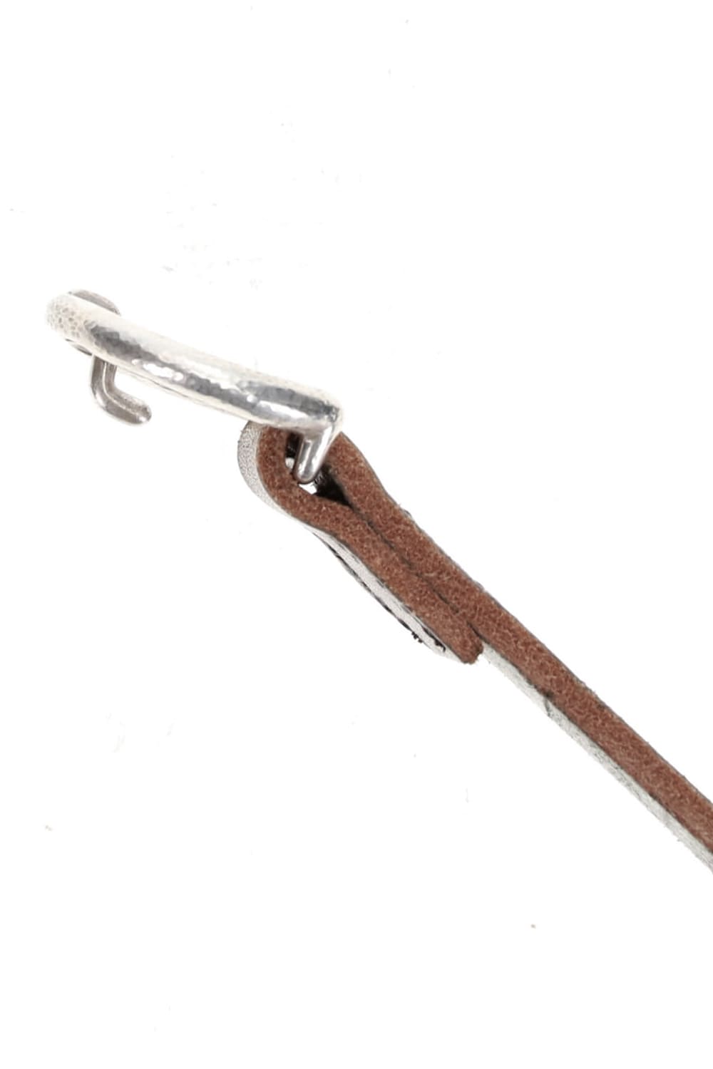 Silver Buckle Belt Brown