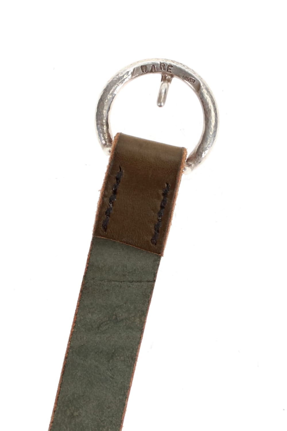 Silver Buckle Belt Green