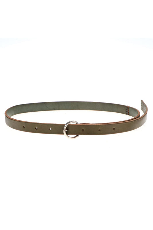 Silver Buckle Belt Green