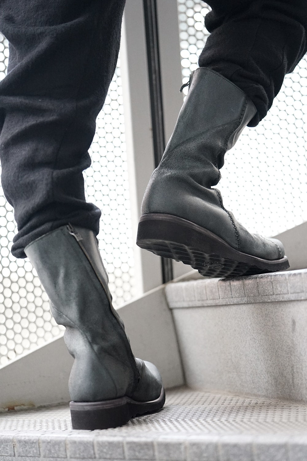 Long Boots Reverse Calf Leather (GUIDI)