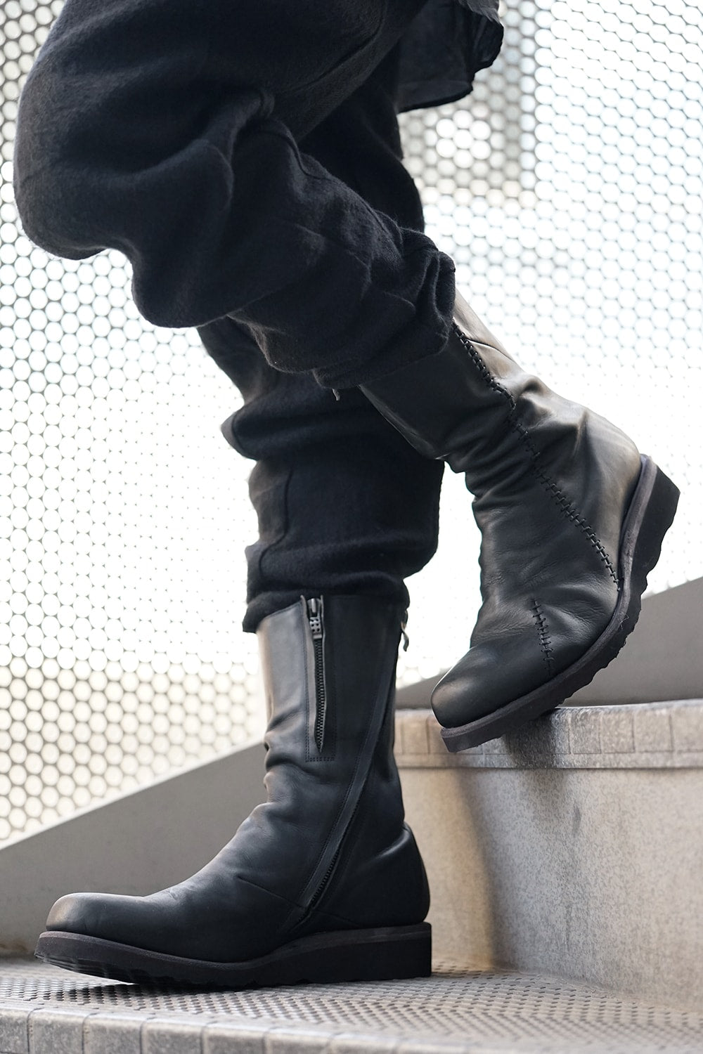 Long Boots Calf Leather (GUIDI)