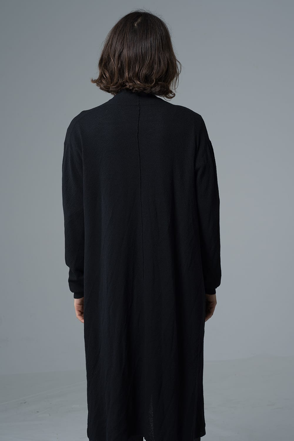 Long cardigan merino wool  Black