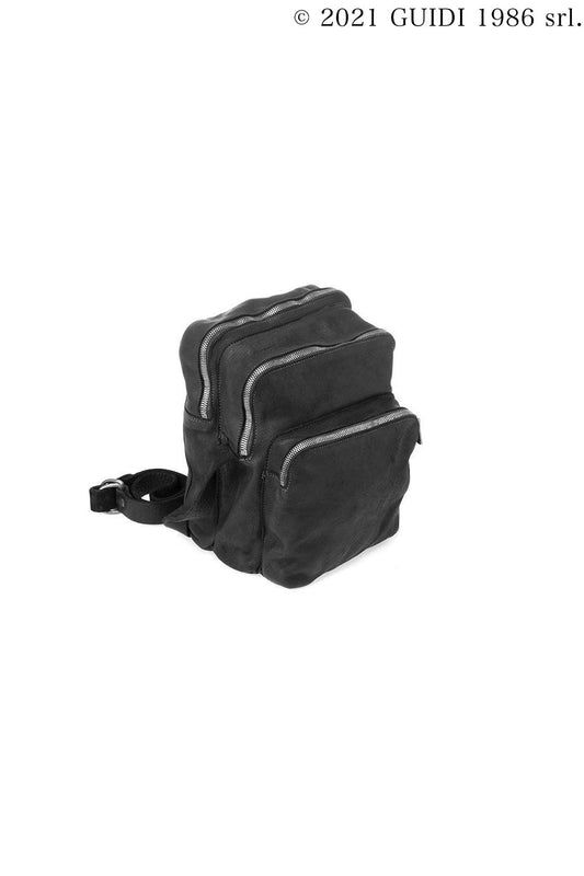 BR01 - Small Multi-Pocket Leather Bag