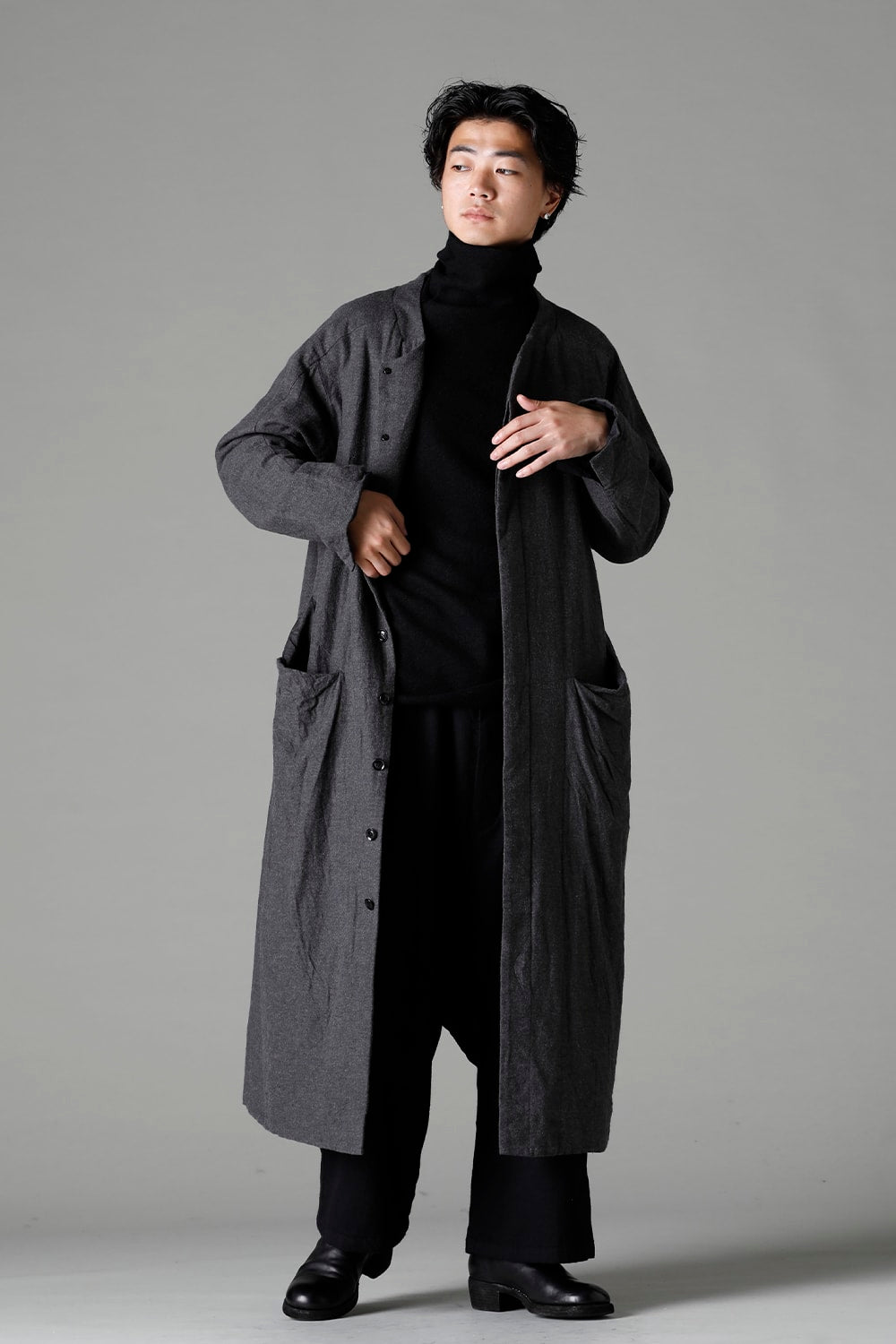 Bretagne pants Long Wool Black