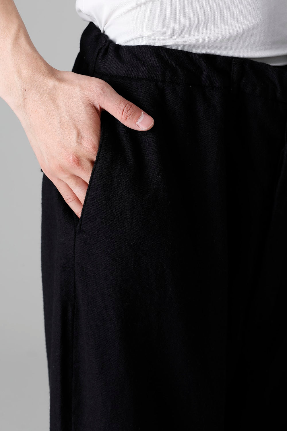 Bretagne pants Long Wool Black