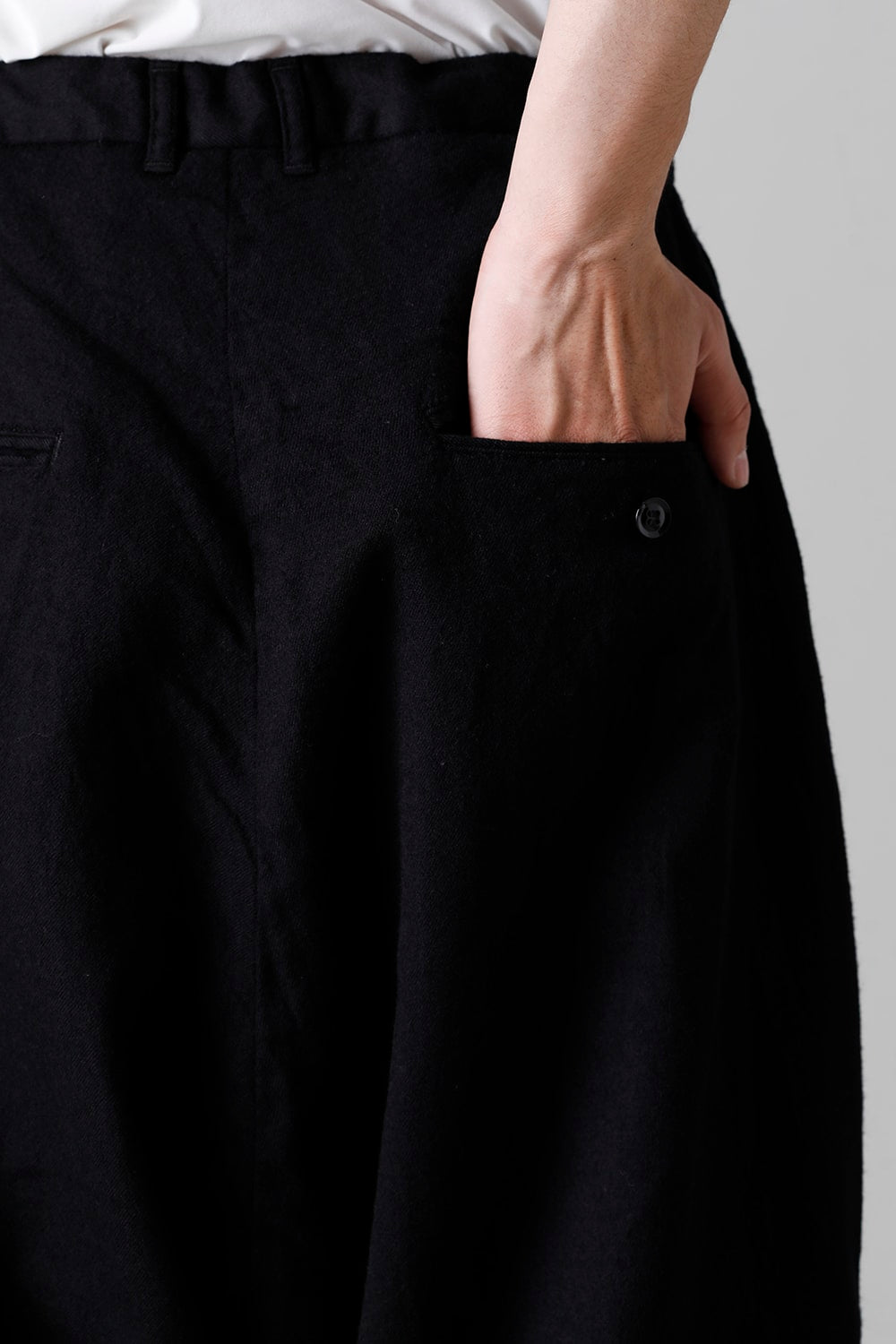 Bretagne pants Long Wool Black