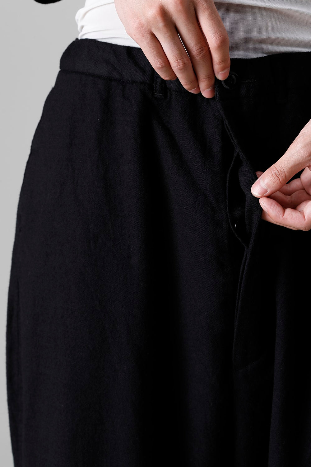 Bretagne pants Long Wool Black