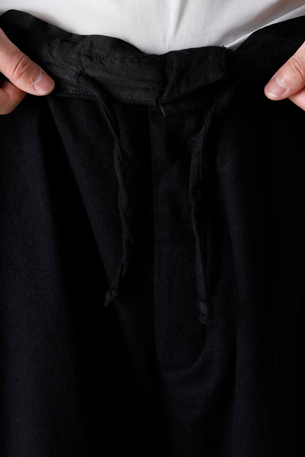 Bretagne pants Long Wool Black