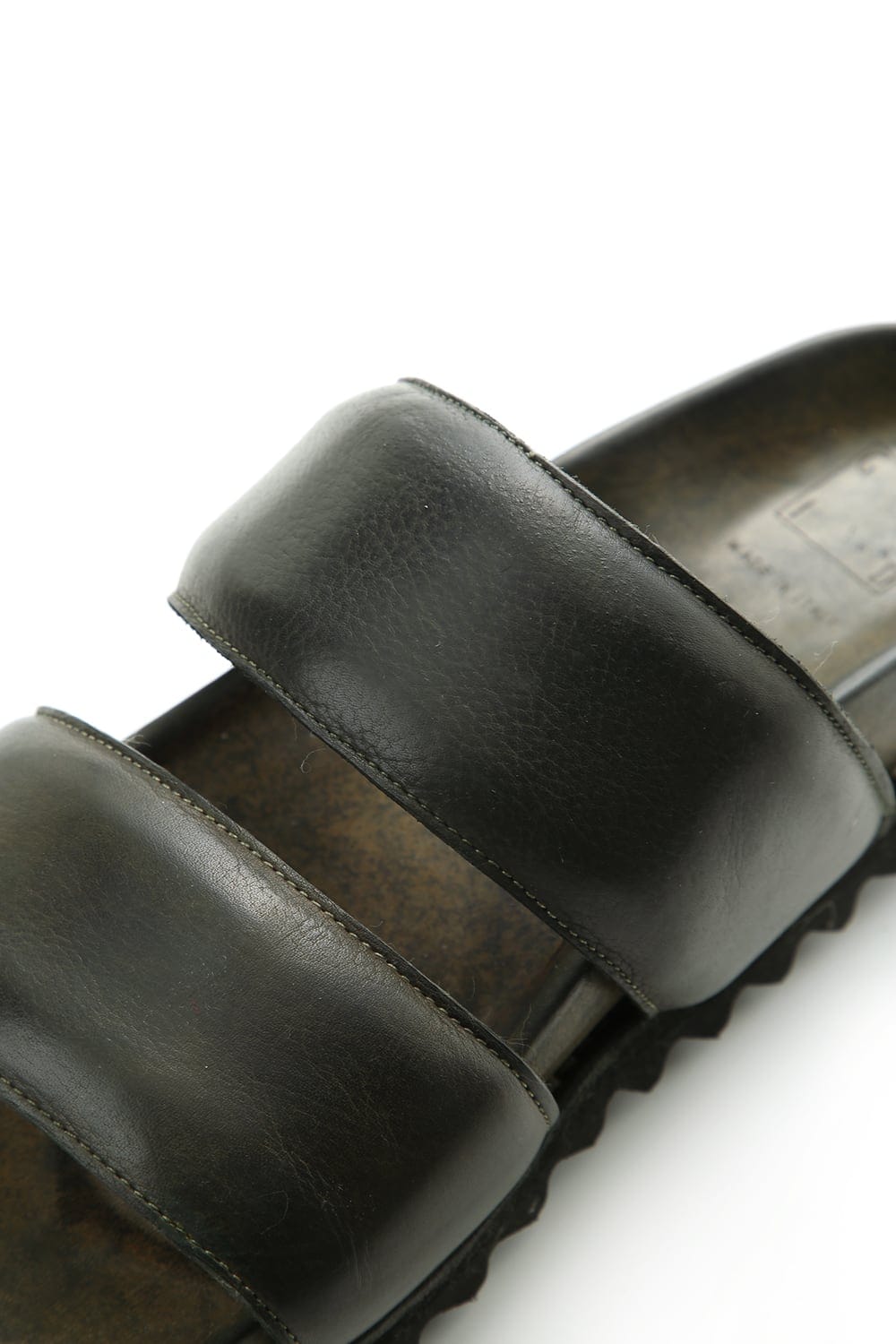 Rubber Sole Sandal - Calf Full Grain - BRK03