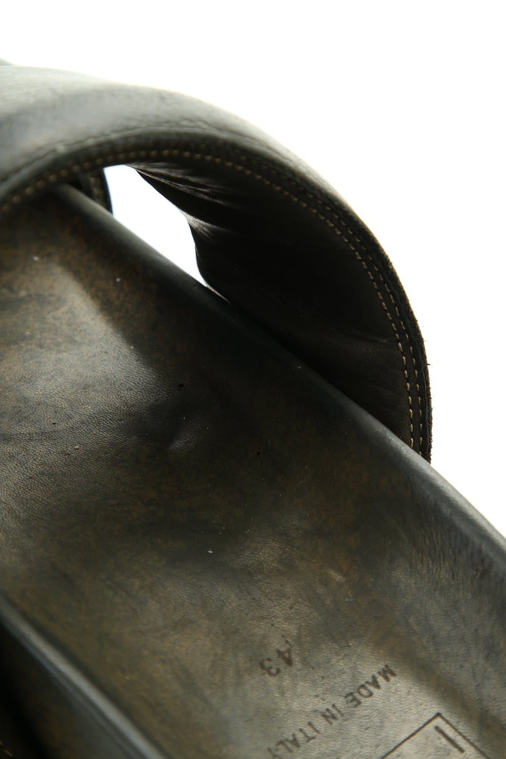 Rubber Sole Sandal - Calf Full Grain - BRK03